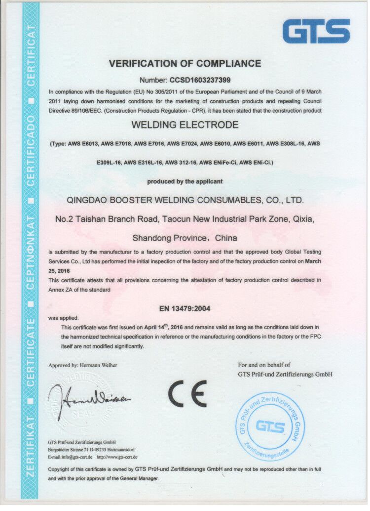 Updated ISO9001 Certificate of Approval