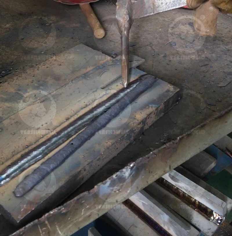 Metallurgical characteristics of flux-core welding wire for welding